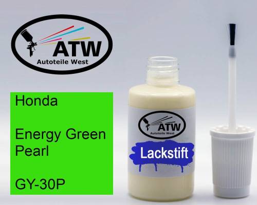 Honda, Energy Green Pearl, GY-30P: 20ml Lackstift, von ATW Autoteile West.